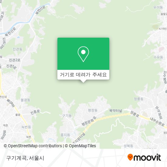 구기계곡 지도
