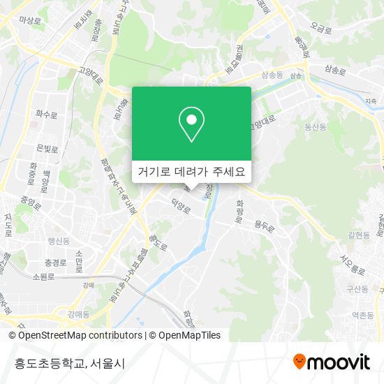 흥도초등학교 지도