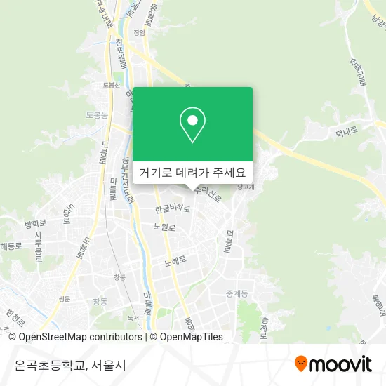 온곡초등학교 지도