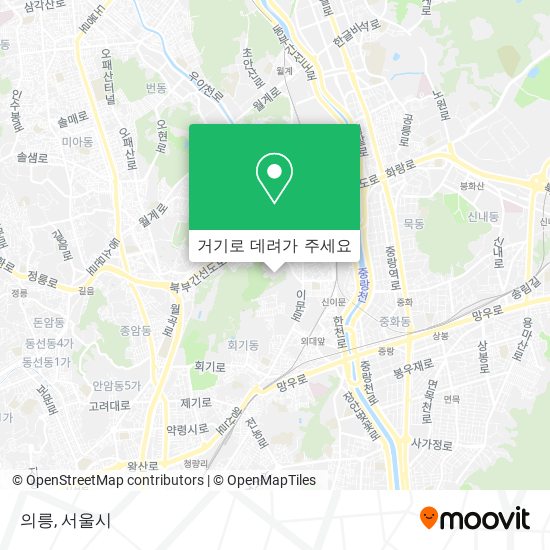 의릉 지도