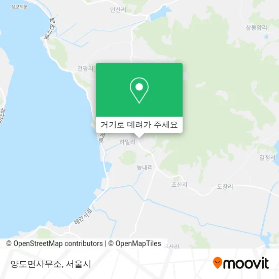 양도면사무소 지도