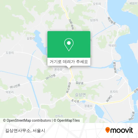 길상면사무소 지도
