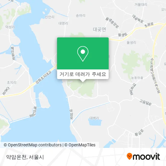 약암온천 지도