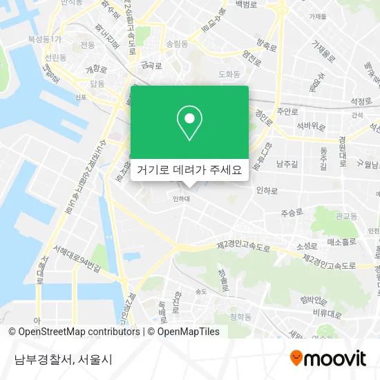 남부경찰서 지도