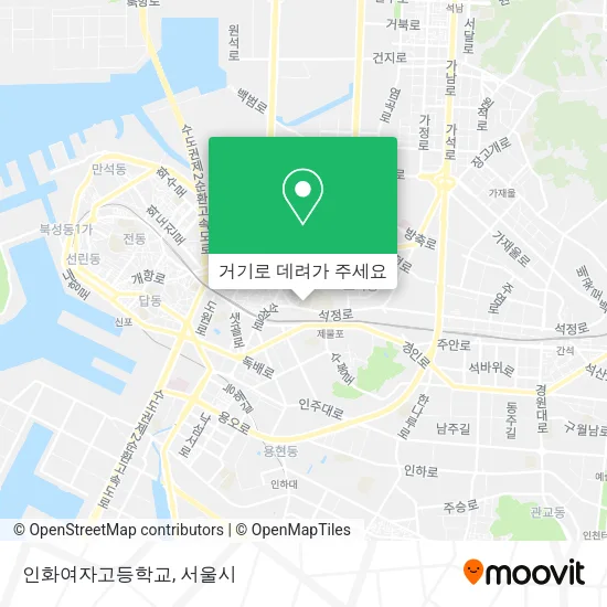 인화여자고등학교 지도