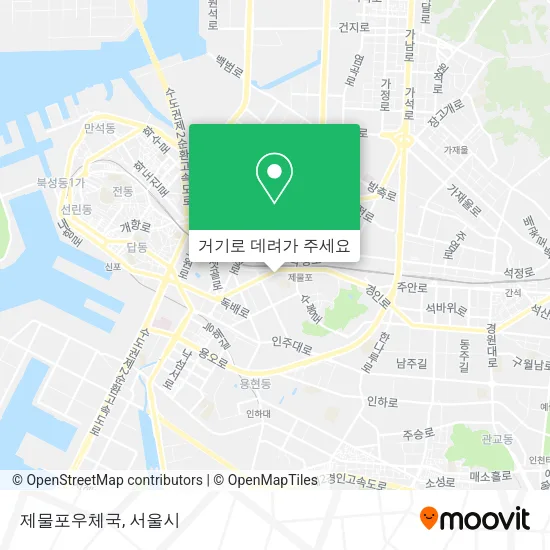 제물포우체국 지도