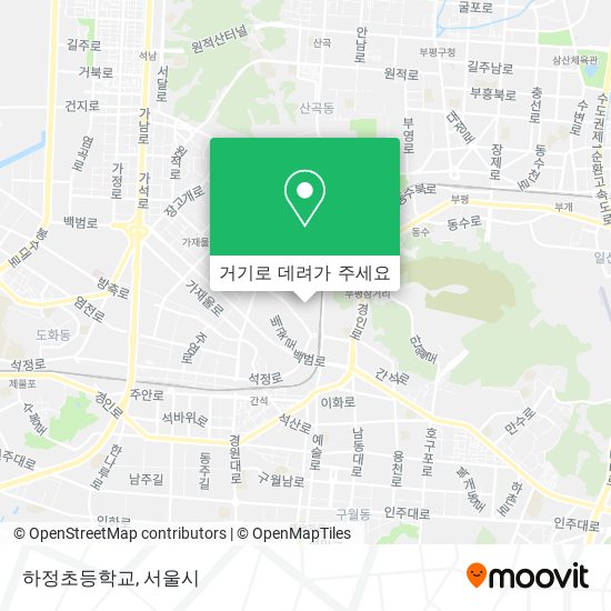 하정초등학교 지도