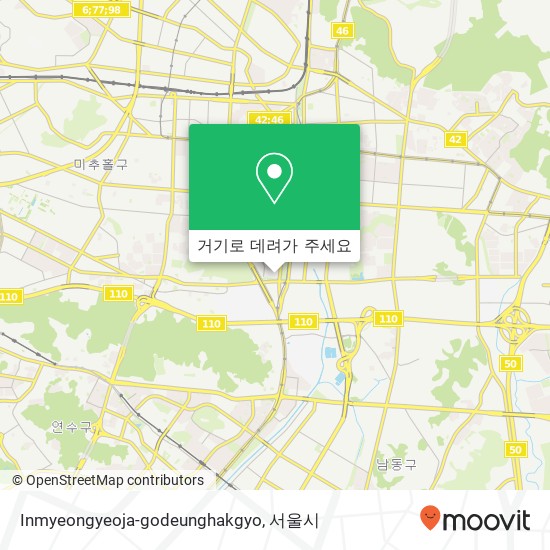 Inmyeongyeoja-godeunghakgyo 지도