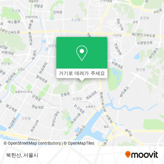 북한산 지도