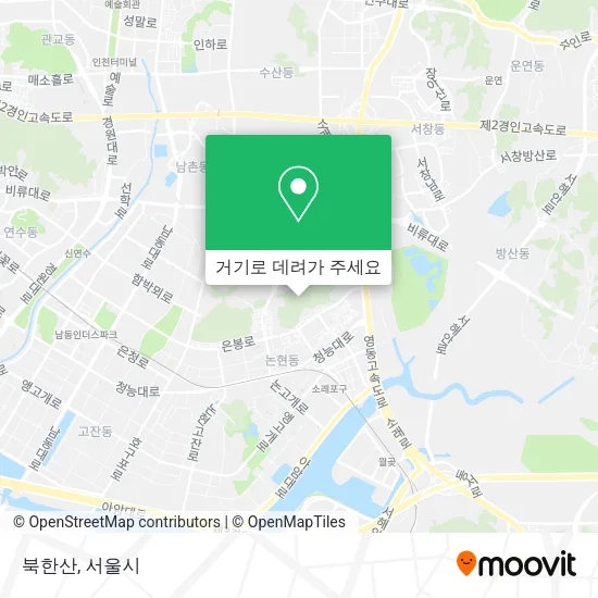 북한산 지도