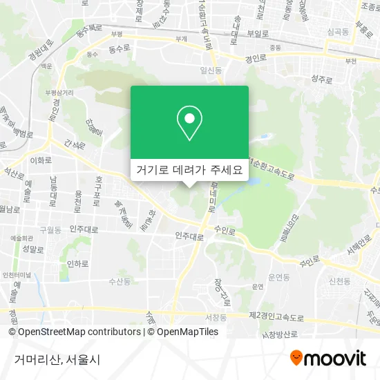 거머리산 지도