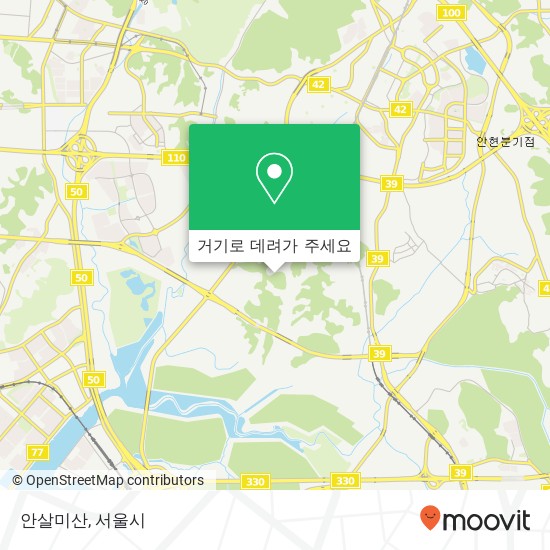 안살미산 지도