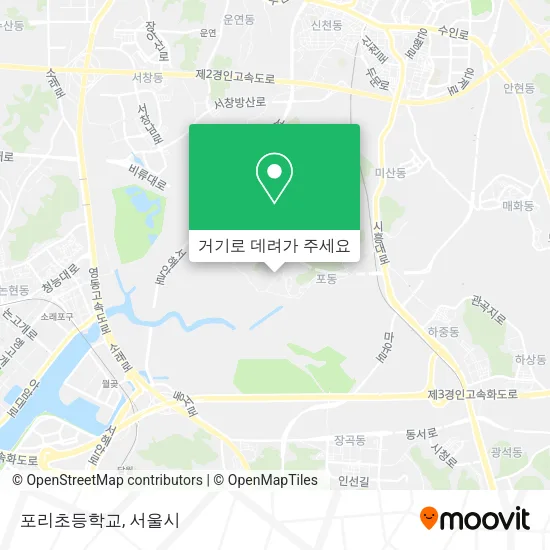 포리초등학교 지도