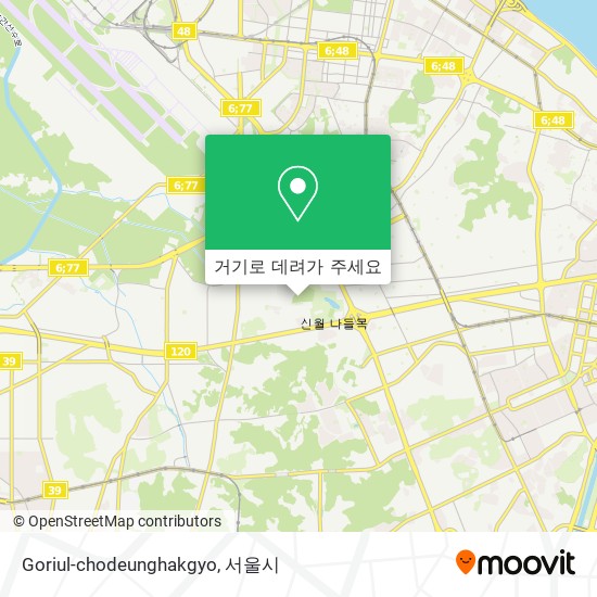 Goriul-chodeunghakgyo 지도
