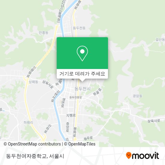 동두천여자중학교 지도