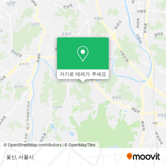 꽃산 지도