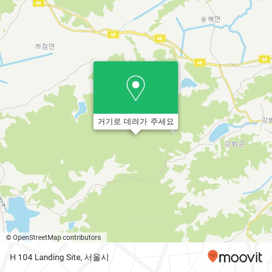 H 104 Landing Site 지도