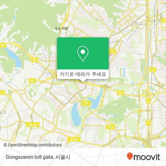 Dongsuwon toll gate 지도