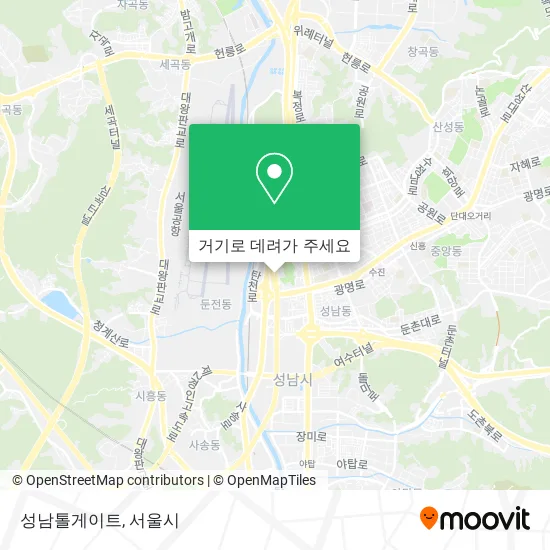 성남톨게이트 지도