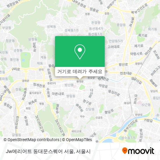 Jw메리어트 동대문스퀘어 서울 지도