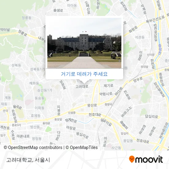 고려대학교 지도