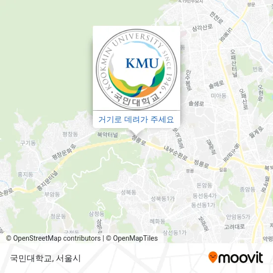 국민대학교 지도
