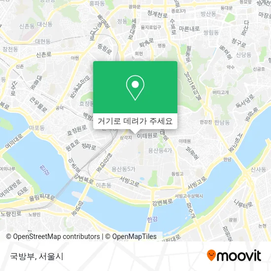 국방부 지도