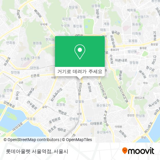 롯데아울렛 서울역점 지도