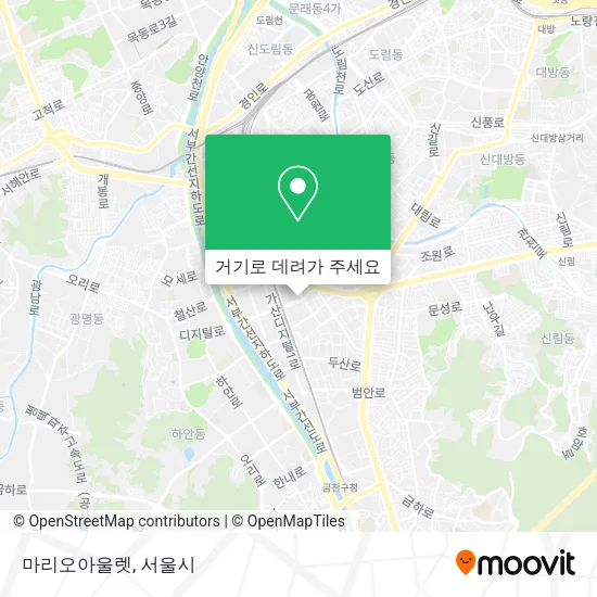 마리오아울렛 지도