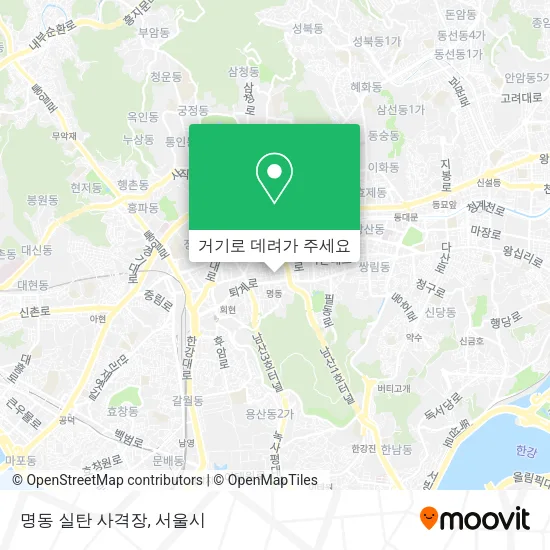 명동 실탄 사격장 지도