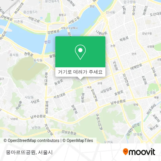 몽마르뜨공원 지도