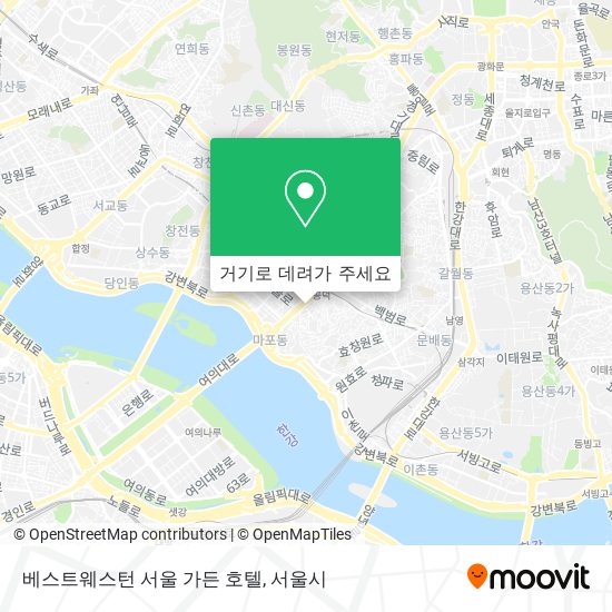 베스트웨스턴 서울 가든 호텔 지도