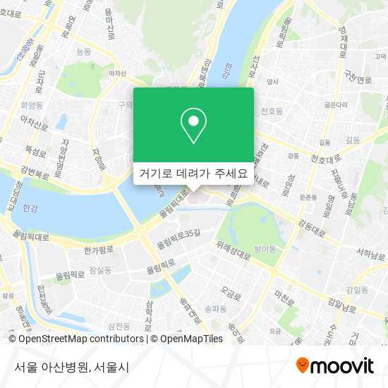 서울 아산병원 지도