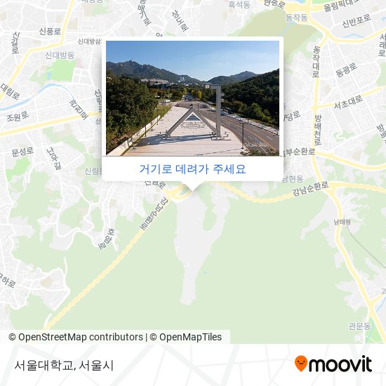 서울대학교 지도