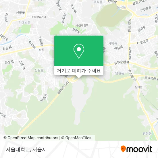 서울대학교 지도