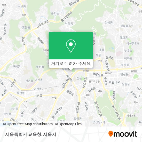 서울특별시 교육청 지도