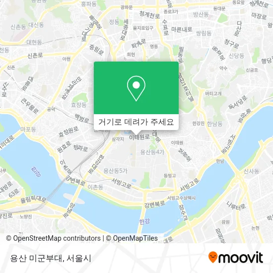 용산 미군부대 지도