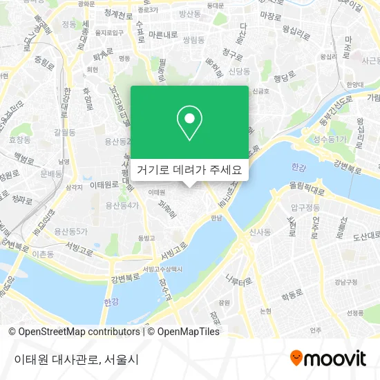 이태원 대사관로 지도