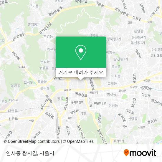 인사동 쌈지길 지도