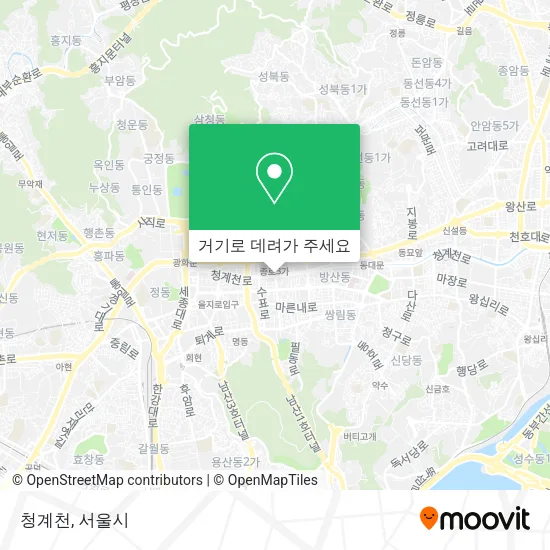 청계천 지도