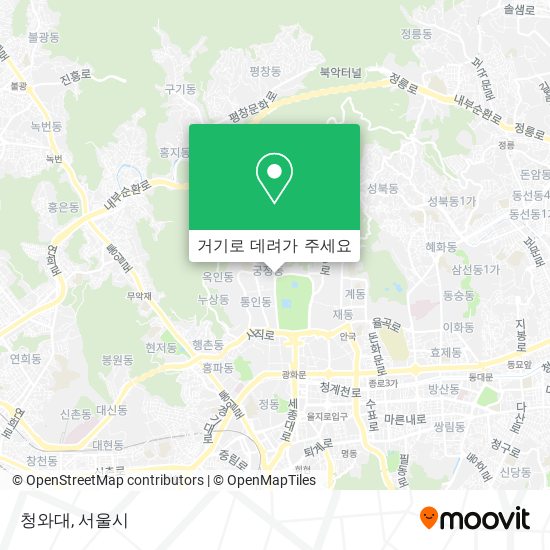 청와대 지도