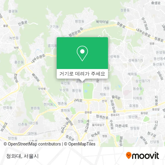 청와대 지도