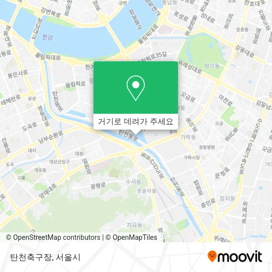 탄천축구장 지도