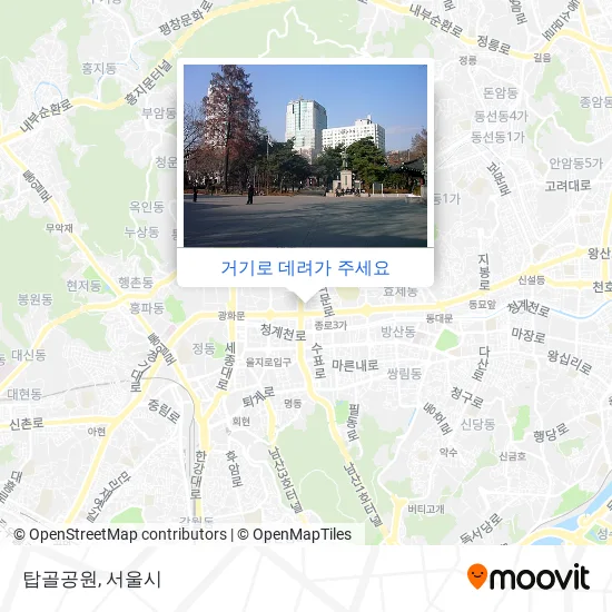 탑골공원 지도
