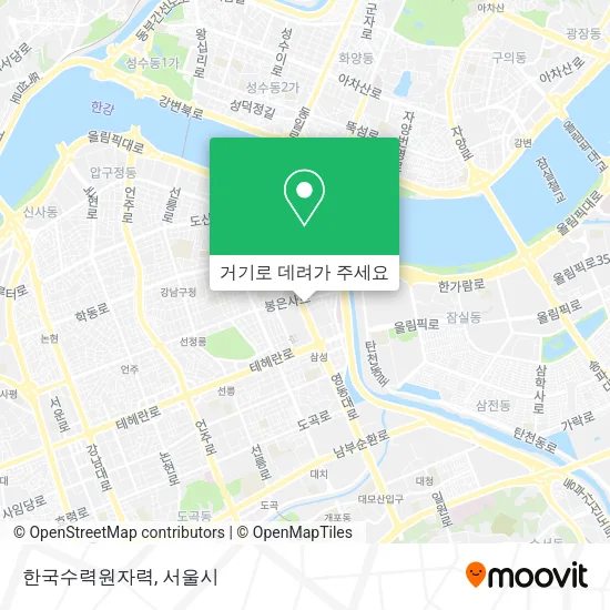 한국수력원자력 지도