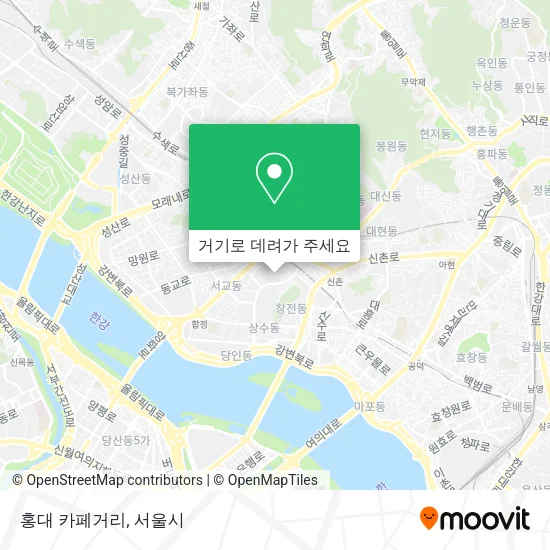 홍대 카페거리 지도