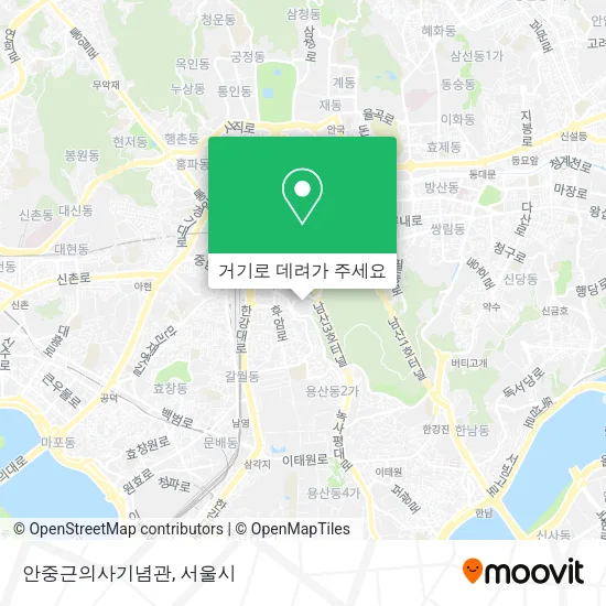 안중근의사기념관 지도