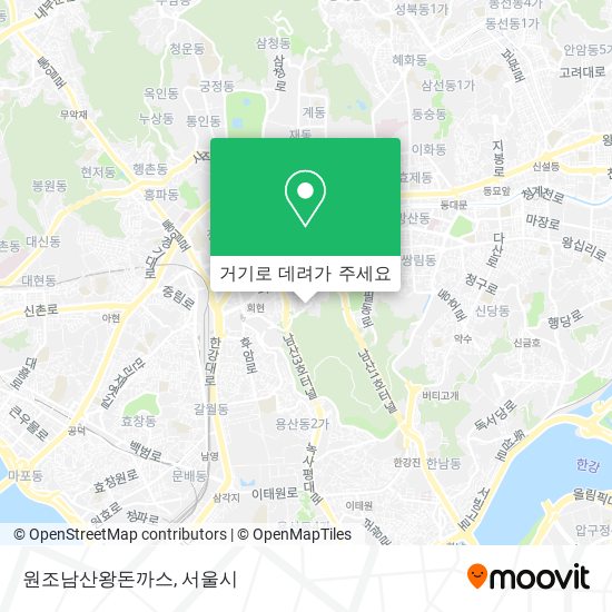 원조남산왕돈까스 지도