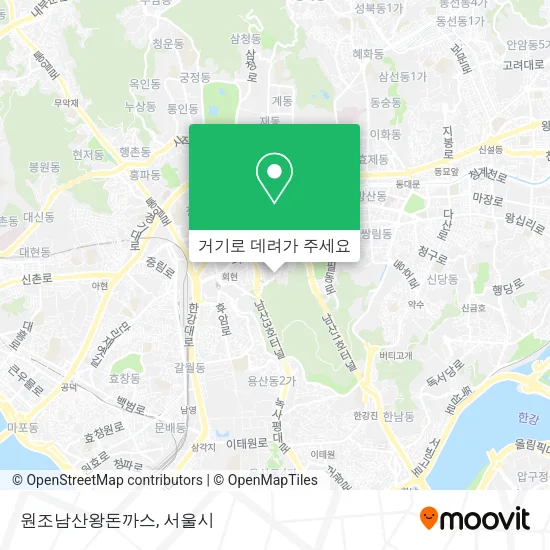 원조남산왕돈까스 지도