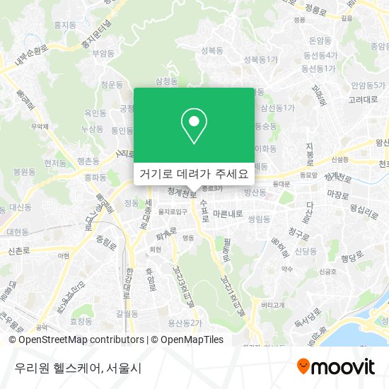우리원 헬스케어 지도